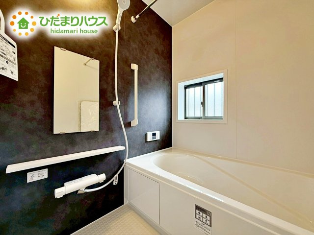 【浴室】 | ひたちなか市平磯町5567番　新築戸建 | 大人が足を伸ばしても十分な広さ！一人でゆっくりくつろぐ時間も大切です！