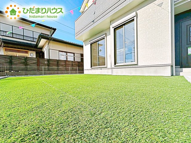 【庭】 | ひたちなか市平磯町5567番　新築戸建 | お庭付物件になります！お庭遊びや、プールなどお子様も大喜び(^^)