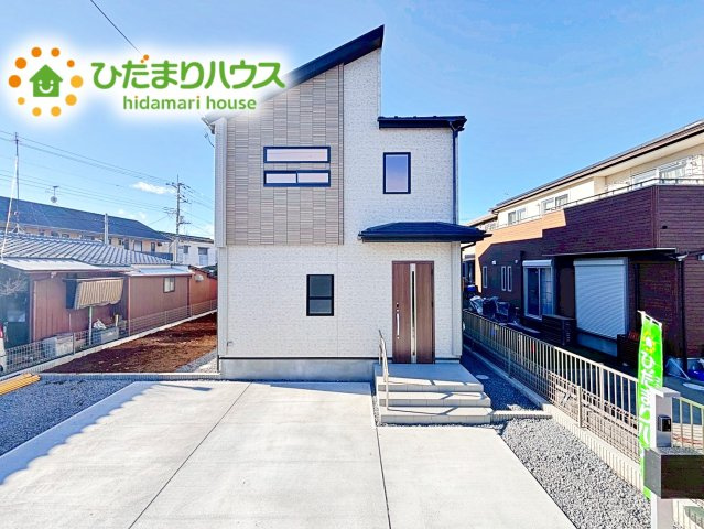 【外観】 | 水戸市堀町3期　新築戸建 | 長年住んでも飽きの来ないモダンでシンプルな外観が特徴です