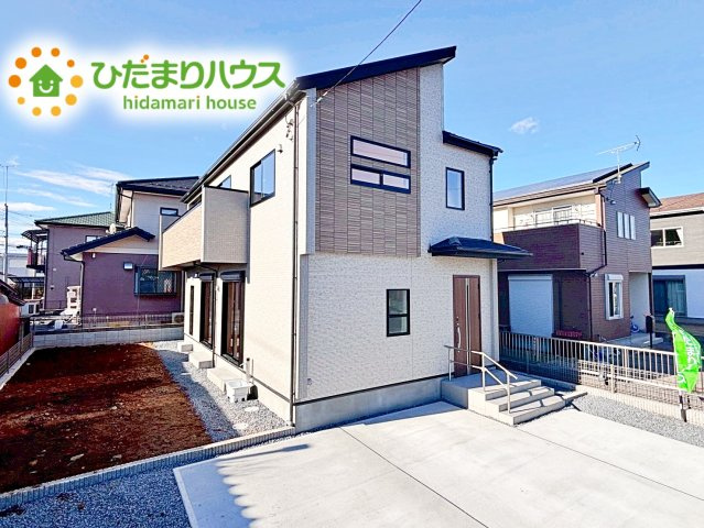 【外観】 | 水戸市堀町3期　新築戸建 | 落ち着いたカラーが洗練された印象を与える外観です。