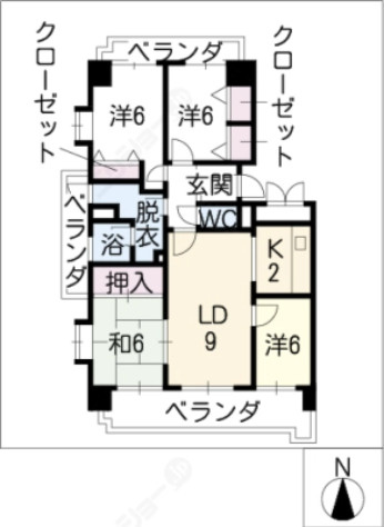 エスポア曙の間取り