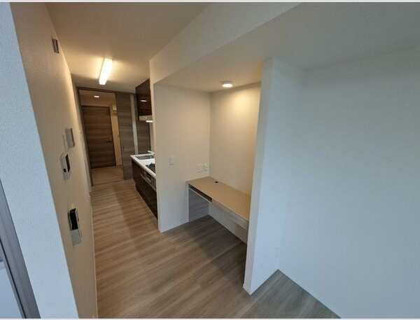 D-ROOM茜部中島　A棟の玄関