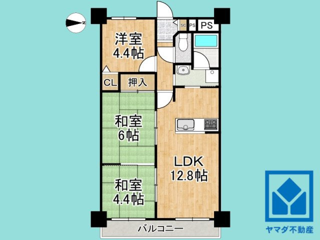 エクセランス向日町の間取り