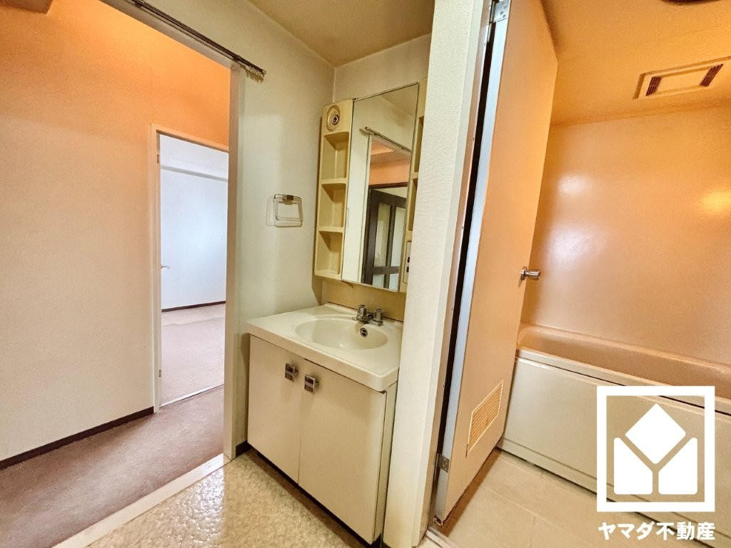 エクセランス向日町の独立洗面台