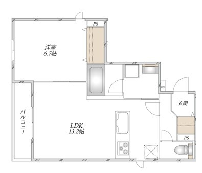 （仮称）足立区谷中メゾンの間取り