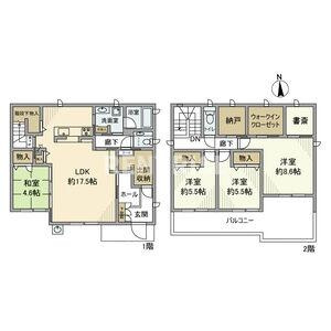 北市場本町4丁目戸建のバルコニー