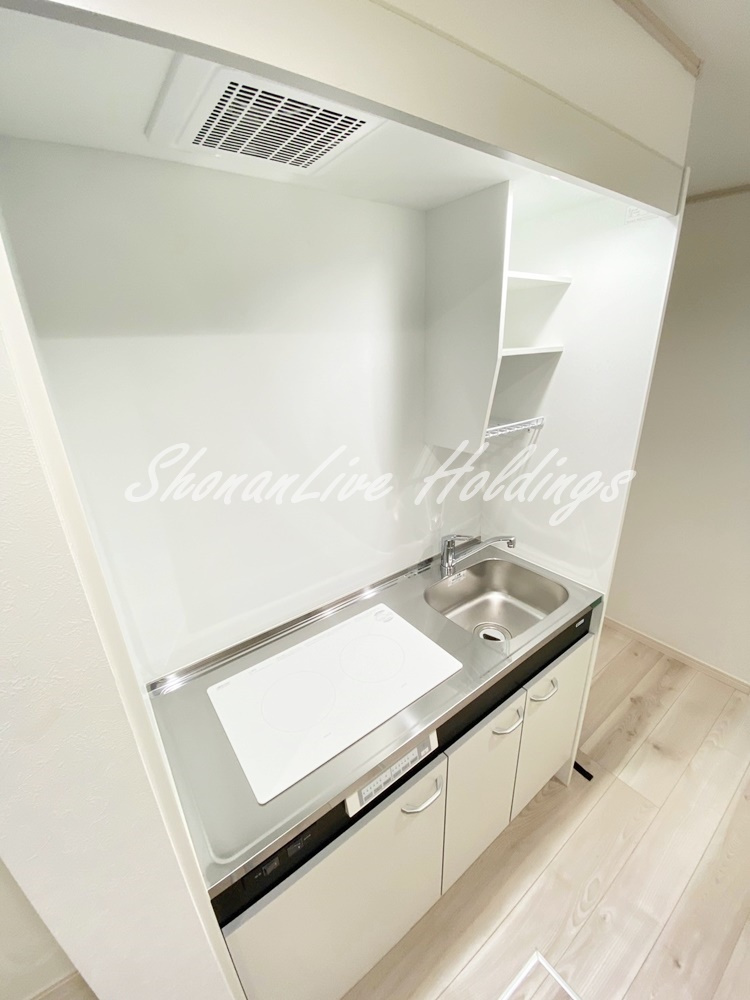 ハーミットクラブハウス衣笠のキッチン|IHクッキングヒーターで掃除も楽チン♪