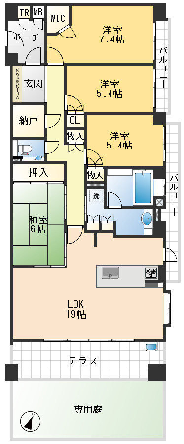 ステイツ箕面の間取り