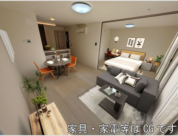 D-ROOM茜部中島　B棟の居間・リビング