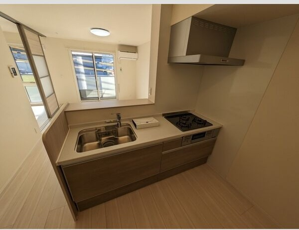 D-ROOM茜部中島　B棟のキッチン