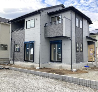 ブルーミングガーデン前橋市龍蔵寺町　2号棟の外観|まもなく建築完了です。５月中旬完成予定です。