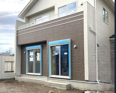 ブルーミングガーデン前橋市龍蔵寺町　1号棟の外観|現在建築中です。５月中旬完成予定です☆