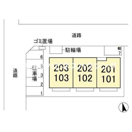 マローネ柏の区画図