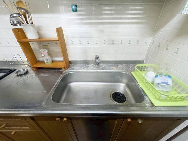 シーサイド平田のキッチン|シンプルなデザインで使いやすいキッチンです。広々としたシンクで作業がしやすいです◎