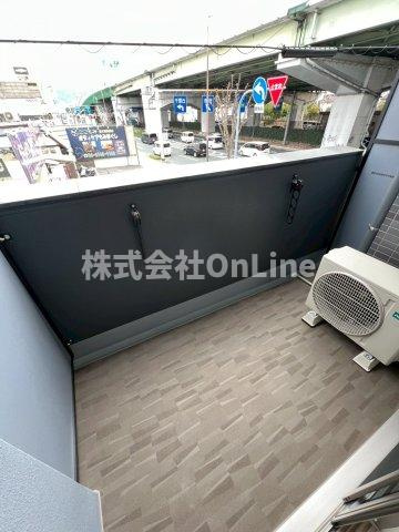 プレサンス長田レジェールのバルコニー