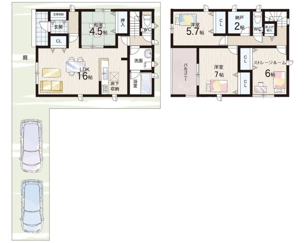 神戸市西区王塚台　第6期　新築一戸建ての間取り|3号地