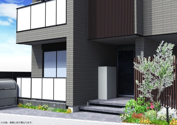 （仮称）足立区谷中メゾンのエントランス