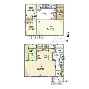 八剱町岩塚戸建の浴室