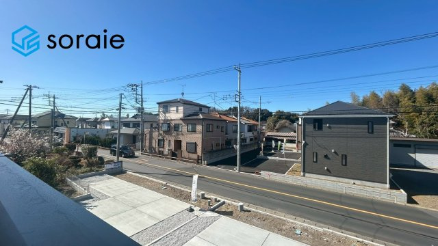 狭山市柏原9期全2棟　新築戸建　グレースの前面道路含む現地写真|2月19日撮影