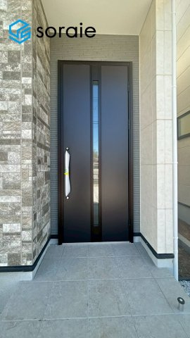 狭山市柏原9期全2棟　新築戸建　グレースの玄関|2月19日撮影