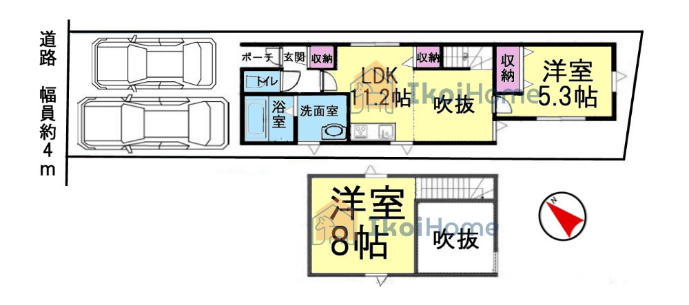 明石市二見町西二見　新築戸建　の間取り|【ホームページに現地動画掲載中】●年中無休：当日予約可●吹抜けのあり平屋の建物！