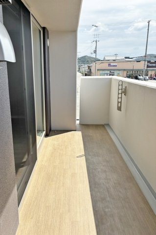 アルファスマート東姫路のバルコニー|※写真は入居前（2024年8月頃）に撮影されたものです。
