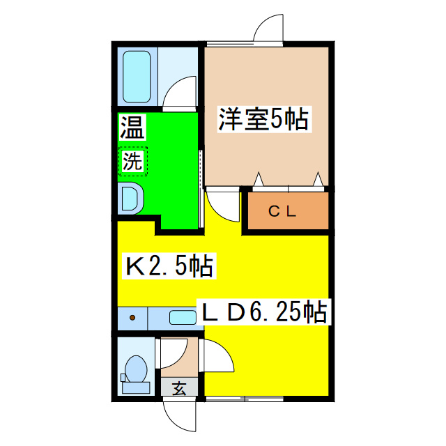 コーポカデンツァの間取り