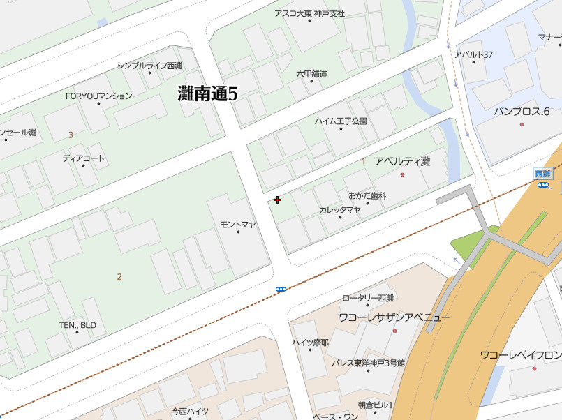 神戸市灘区灘南通5丁目　新築戸建　C号地の周辺