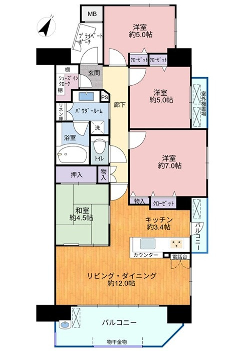 BELISTA矢賀の間取り