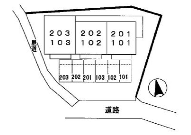 エルセトル佐方の駐車場|駐車場