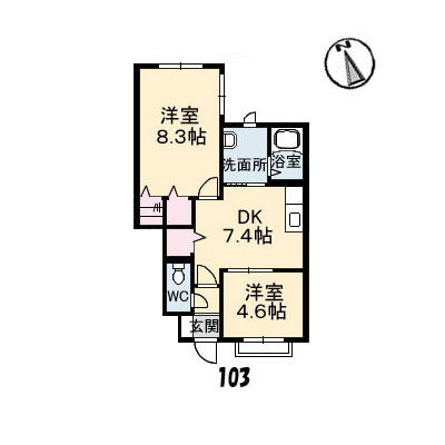 ディアス・Ｋの間取り