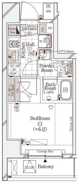 ガリシア御殿山の間取り|間取りです