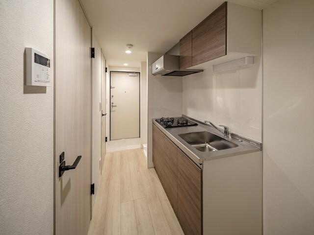 グローリオシェルト武蔵小杉　ＩＩのキッチン|コンパクトなキッチンで掃除もラクラク