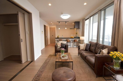 【居間・リビング】 | ダイヤモンド城南オーシャンコート | ※家具はAIで作成したイメージです。