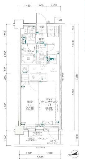 パレステージ鷺宮の間取り|無駄のない１ＬＤＫ。暮らしやすい動線設計 