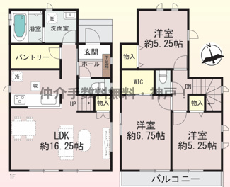 【間取り】 | 神戸市西区南別府4丁目　新築戸建B号棟　仲介手数料無料！ | 西区南別府4　新築　仲介手数料無料！
