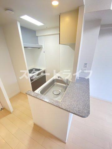 大阪市東淀川区東中島２丁目の賃貸マンションのキッチン