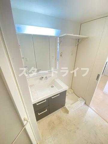 大阪市東淀川区東中島２丁目の賃貸マンションの洗面所