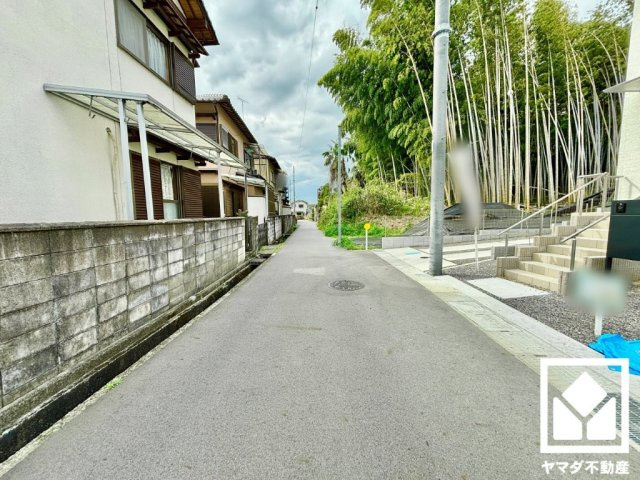 大津市瀬田３丁目　4期　4号地の前面道路含む現地写真