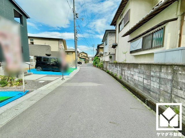 大津市瀬田３丁目　4期　4号地の前面道路含む現地写真