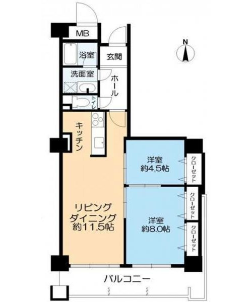 ヴィエント西宮の間取り