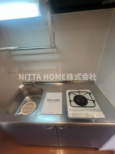 ＲＩＯ ＡＯＮＯⅠ号館 のキッチン|１口コンロが付きでお料理もすぐに始められます♪