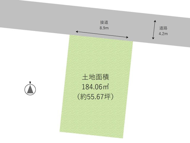 池田市旭丘　古家つき土地