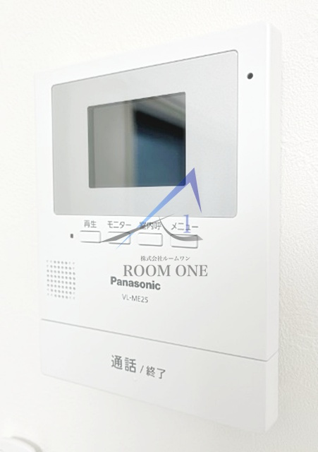 アザーレ・キュリオス三田Ｂのセキュリティ|モニター付きインターホンです。