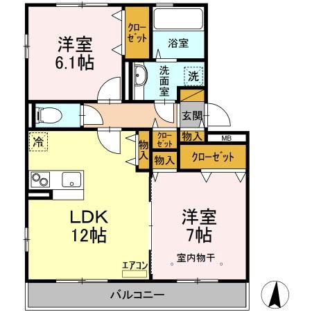 サリジエC棟の間取り