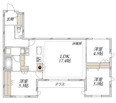 Ｇｒａｃｅｆｅｅｌ　Ａｙａｓｅの間取り