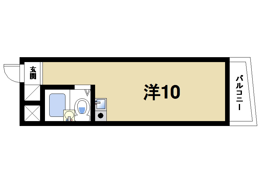 SSKビルの間取り|ゆったりした間取りです
