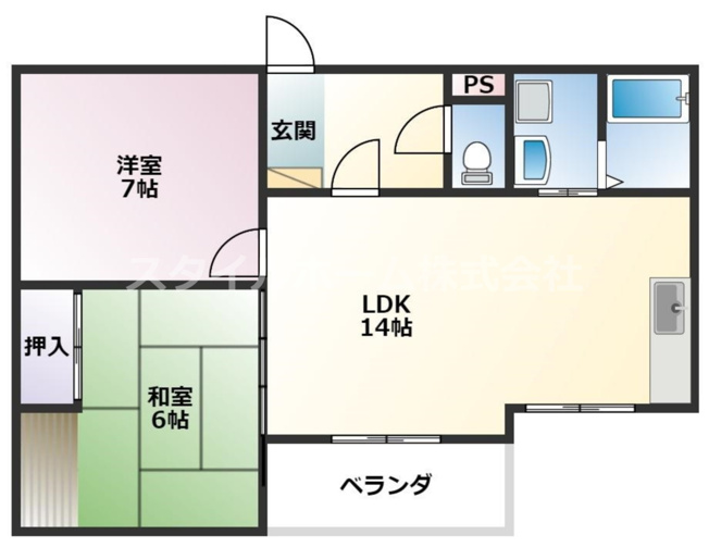 【間取り】 | マロン・ドゥムール | 使いやすい間取りです。