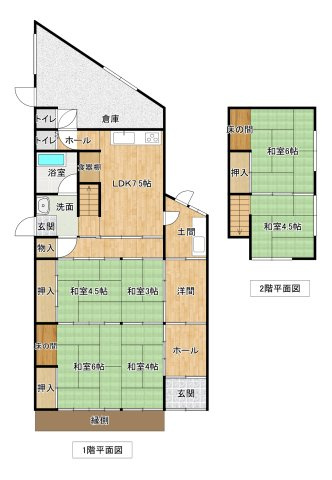 稲成戸建ての間取り