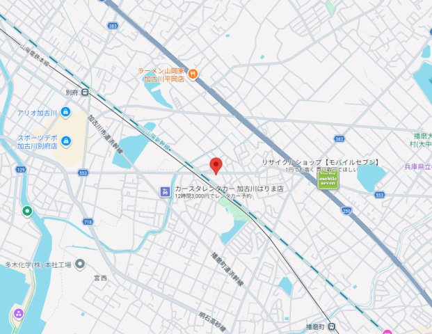 加古郡播磨町古田（全1棟）新築の地図